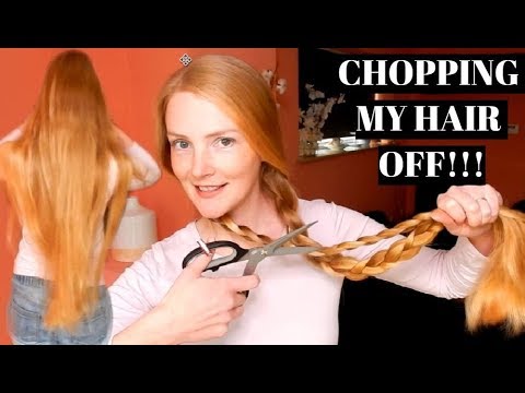 CHOPPING OFF MY EXTREMELY LONG HAIR - YouTube