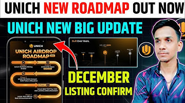 UNICH AIRDROP NEW ROADMAP 📣 UNICH AIRDROP NEW UPDATE 🔥UNICH AIRDROP LISTING TGE DATE~UN TOKEN PRICE