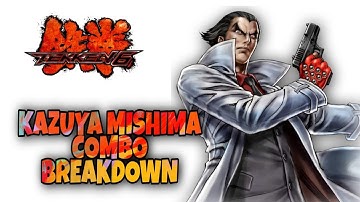 KAZUYA COMBO BREAKDOWN TUTORIAL WITH NOTATION | TEKKEN 6 | PPSSPP | TEKKEN MOBILE