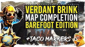 Guild Wars 2 - Verdant Brink Map Completion (Non-Mount) with TacO Markers
