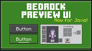 Bedrock Preview UI - a Minecraft Java Resource Pack screenshot 5