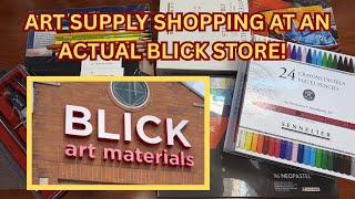 I Went to Blick’s Physical Store 🎨 + What I Bought