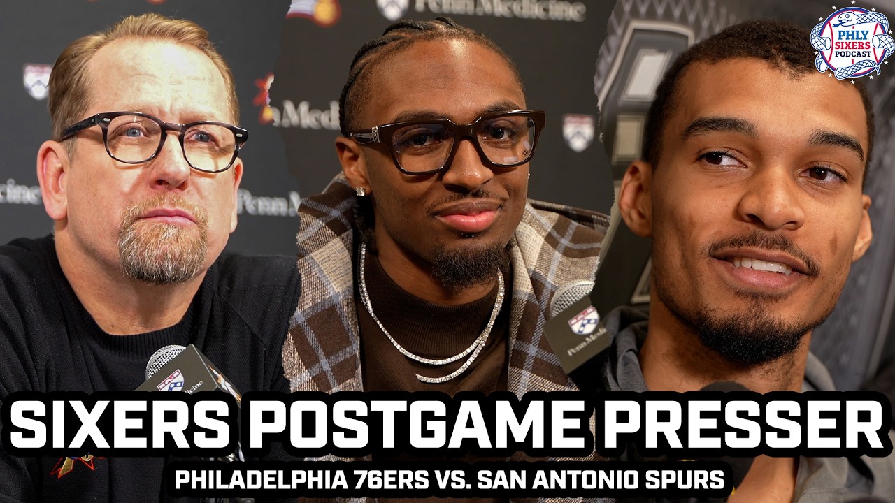 Tyrese Maxey, Nick Nurse React After Sixers Loss to Wemby & Spurs