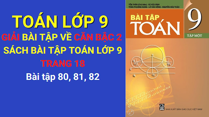 Giải bài tập toán hình 9 bài 80 tập hai