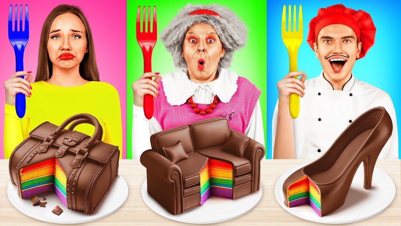 Me vs Grandma vs Chef Cooking Challenge | Epic Food Battle by RATATA ...