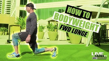 How To Do An ALTERNATING FORWARD LUNGE | Exercise Demonstration Video and Guide