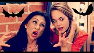 Hot Vampire Makeup! ft. AprilAthena7