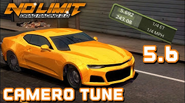 No Limit Drag Racing 2.0 - Camaro ZL1 5.6 Fastest Tune (Easy 5.6s and 5.7s)
