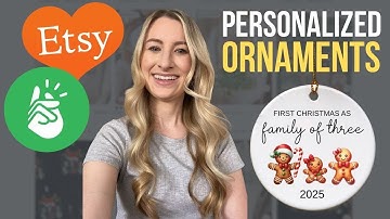Etsy POD: Create Personalized Ornaments FAST (Printify Tutorial)