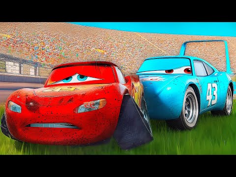 King Dinoco Helps The Lightning McQueen | Alternative Final Scene Pixar Cars