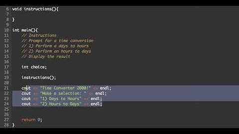 C++ Functions Lesson 01 - Void Functions 1