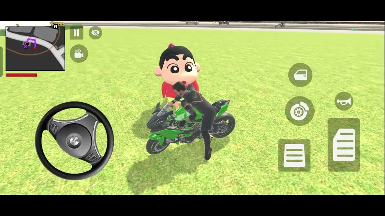 SHIN CHAN NE CHALAYA KTM BIKE 😱 INDIAN THEFT AURA SIMULATOR ⭐ @GAMERVIHS@gulfamsaifi 