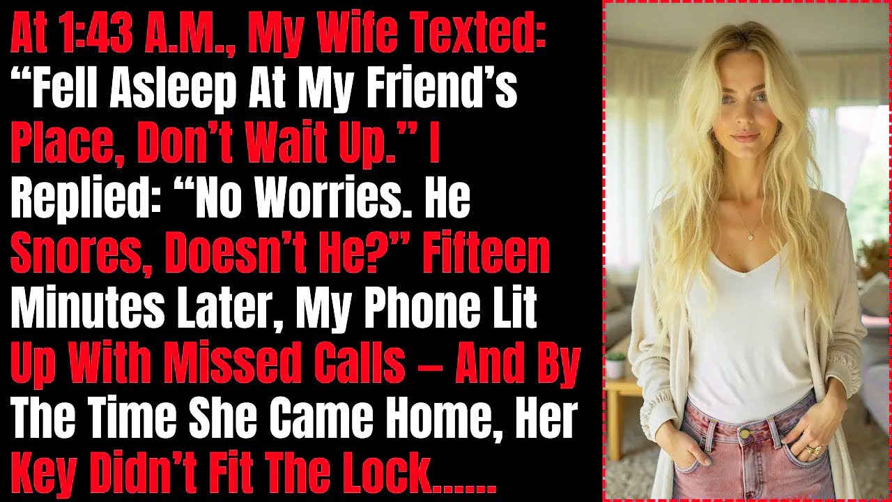 My Wife Texted: “Fell Asleep At My Friend’s Place, Don’t Wait Up. I Replied: “No Worries And Did...