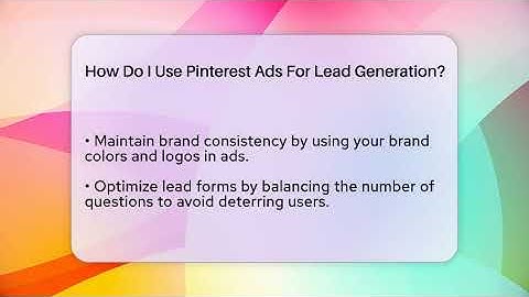 How Do I Use Pinterest Ads For Lead Generation? - Everyday-Networking