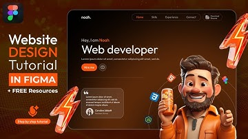 3D Website Figma Design || FREE Resources || DVxUI