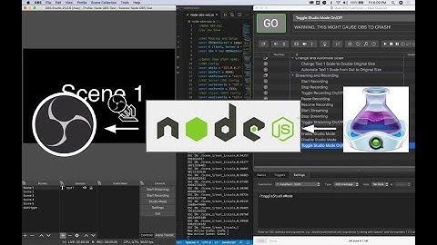 Node OBSosc v1.1.0 - Control OBS via OSC and Node.js (OSC Command DEMO)
