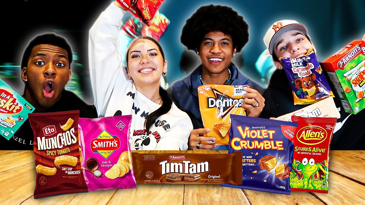 Trying Australian Snacks For The First Time