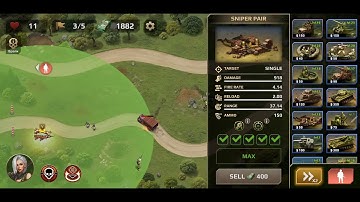 WWII Defense: RTS Army TD Game (mobile) Level 27 (Normal)
