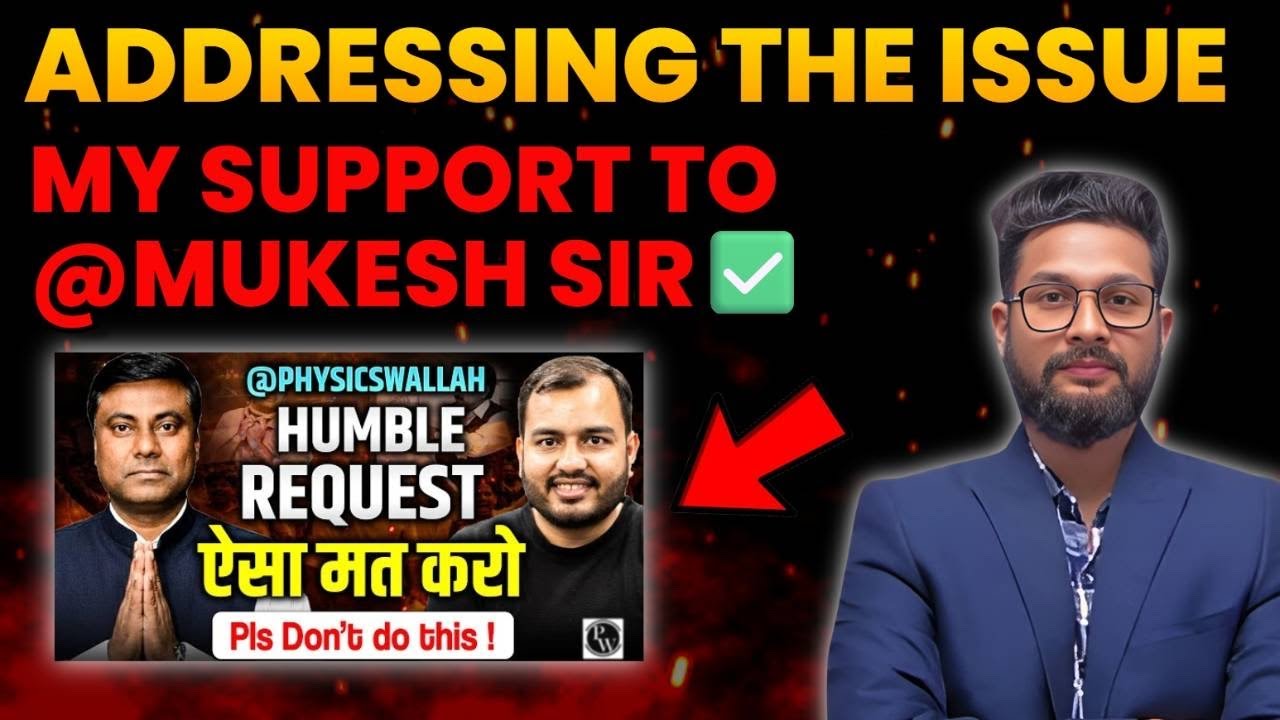 My Support to @MyMukeshSir | Addressing the Issue in Maharashtra | JR College | 