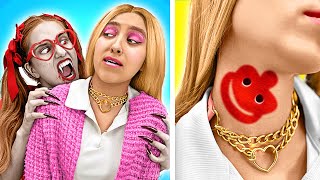 😨 Barbie Nanny for a Child Vampire! Parenting and Vampire Makeover Hacks by La La Life Emoji