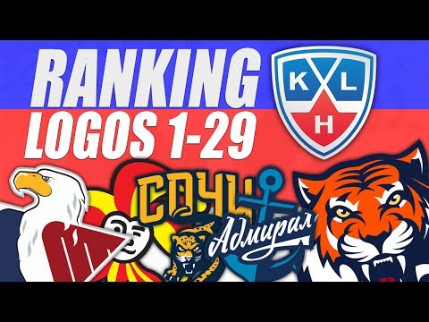 KHL Logos Ranked 1-29