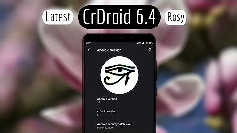 Install CrDroid 6.4 on Redmi 5 | Latest Update