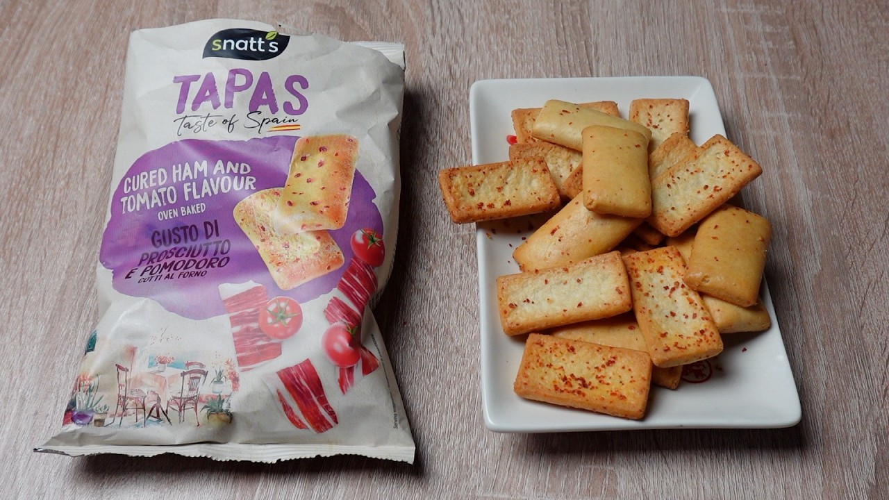 Snatt's Tapas Cured Ham and Tomato Flavour 🍅 Ein leckerer Snack aus Spanien ? 🤔