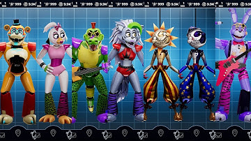 FNAF Security Breach Animatronics Workshop Animations