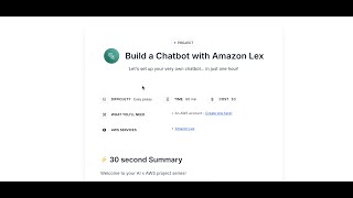 Kickstarting Your Chatbot Journey with Amazon Lex – Part 1