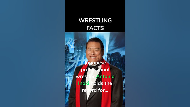 Japanese pro-wrestler Antonio Inoki holds the record for... #shorts #dailyfacts #wrestlingfacts #fyp
