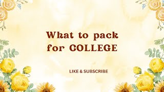What to Pack for College 2025! Ultimate College Packing List!