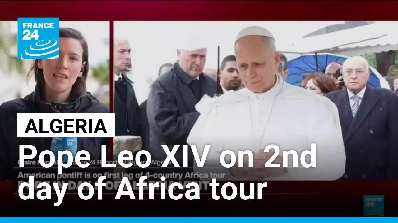 Pope walks in footsteps of St Augustine on 2nd day of Algeria visit • FRANCE 24 English