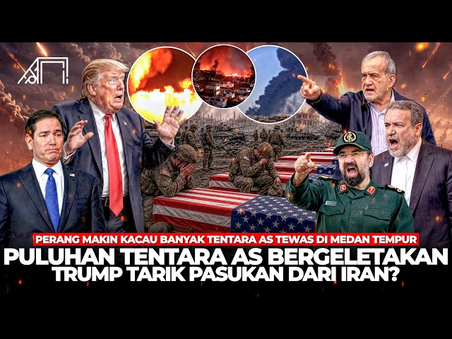 Puluhan May4t Tentara AS Bergelimpangan 5 Pangkalan Terbesar Hangus! Trump Terjebak Perang Iran