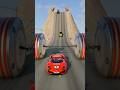 Cars &amp; School Bus vs Chained Hydraulic Crush #2 - BeamNG.Drive