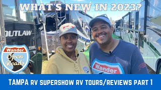 2023 Tampa RV Supershow - RV Tour, Video Reviews Part 1 of 3 - Florida State Fairgrounds-Tampa, FL