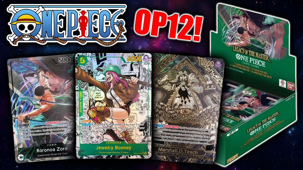 One Piece Card Game OP12 Legacy of the Master Booster Box Opening