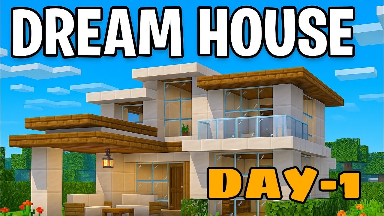 DREAM HOUSE IN MINI BLOCK CRAFT 3D | DAY -  1 | OF BUILDING A DREAM HOUSE | SAI KRISHNA CONCEPTS