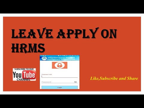 Leave apply || iHRMS Punjab || Mobile app