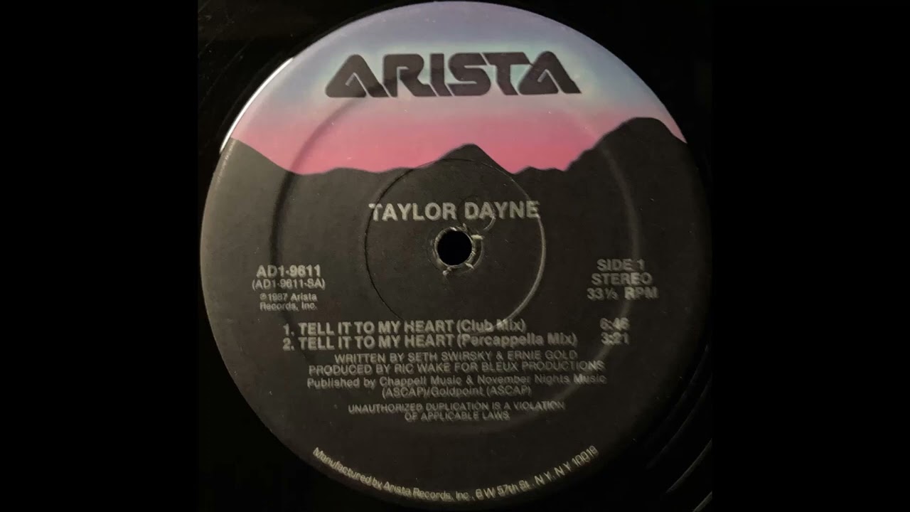 Tell It To My Heart / Taylor Dayne - YouTube