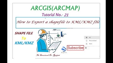 ARCGIS Tutorial 21 How to Export a shapefile to KML