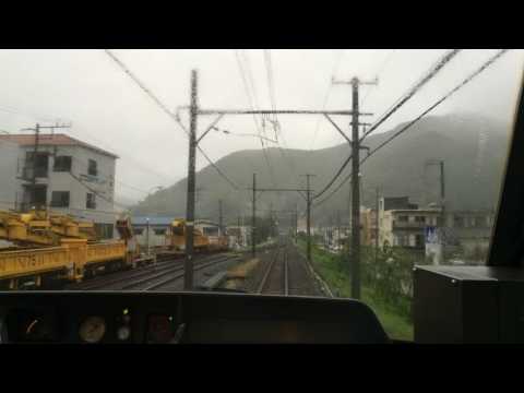 【前面展望】伊豆急下田ー蓮台寺間車窓風景・リゾート21黒船電車2016/07/09