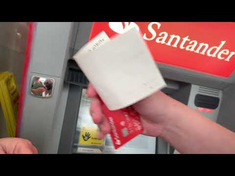 How to make a cheque deposit at Santander ATM