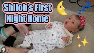 Reborn Baby Shiloh's First Night Home | Kelli Maple