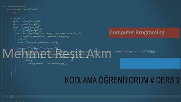 PHP Otopark Otomasyonu Ders3#