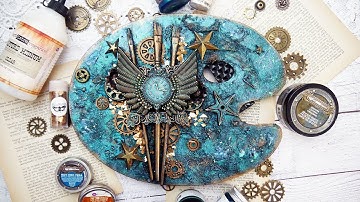 ⭐FULL TUTORIAL⭐Mixed Media Altered Palette with Finnabair