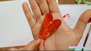 Painting With Leaf / leaf art