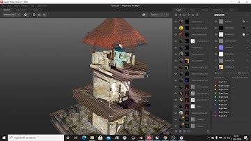 Demonstration Of 3D game Assets Creation With Blender, Quixel Mixer & Unreal Engine 4