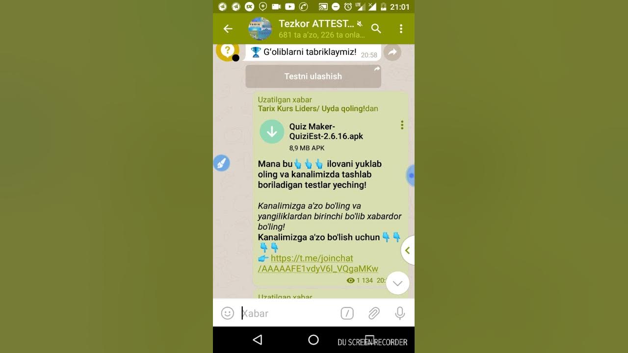 Telefonda offline test yechish qoʻllanmasi! YouTube