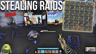 WE STOLE THEIR ONLINE RAID ON A FULL POP SERVER | Rust Console Ps5