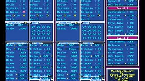 My Dos-Music Editor (Tracker). Simple Instrument tutorial.avi